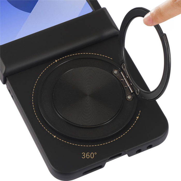 A-One Brand - Galaxy Z Flip 7 Mobilskal MagSafe Electroplated Vein Rotating