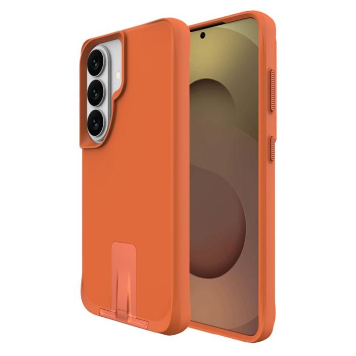 OEM - Mobilskal för Samsung Galaxy S26 Kickstand PC + TPU - Orange