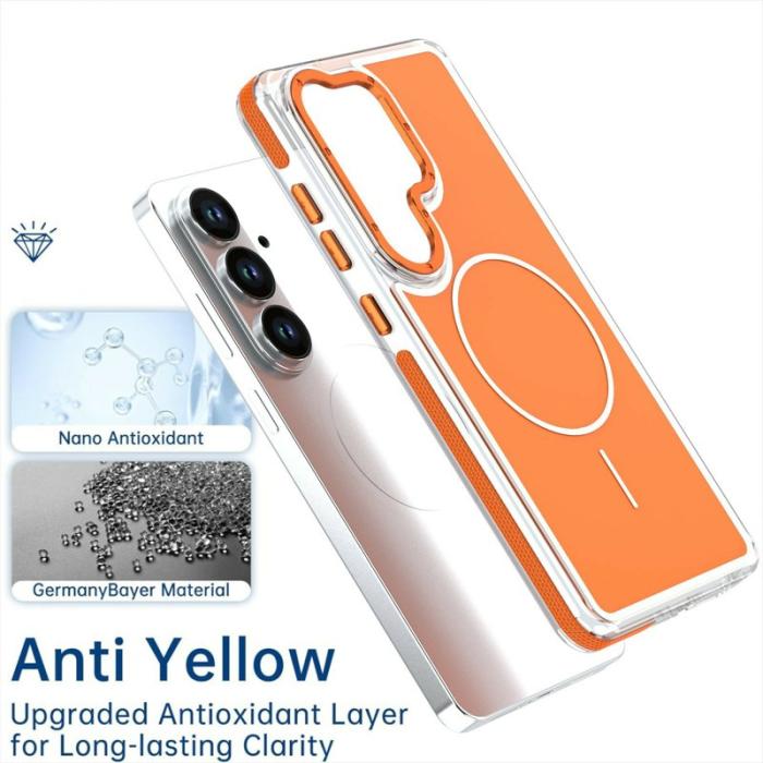 OEM - Mobilskal för Samsung Galaxy S26 Magnetiskt Dual Color Shockproof TPU - Orange