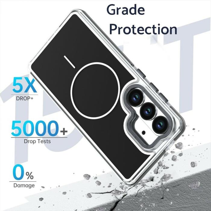 OEM - Mobilskal för Samsung Galaxy S26 Magnetiskt Dual Color Shockproof TPU - Svart