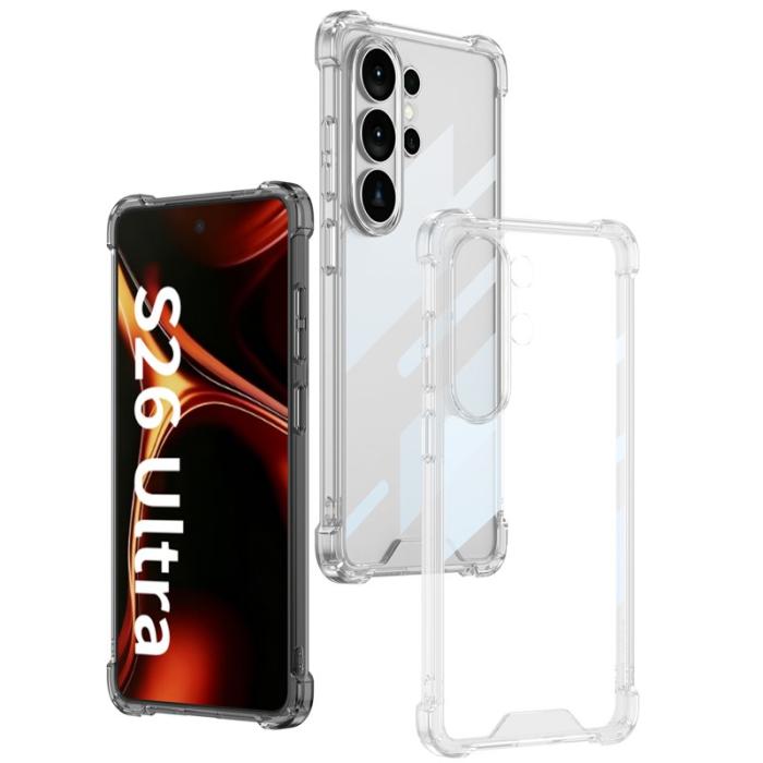 GKK - GKK Mobilskal för Samsung Galaxy S26 Ultra Anti Drop Plast - Transparent Svart