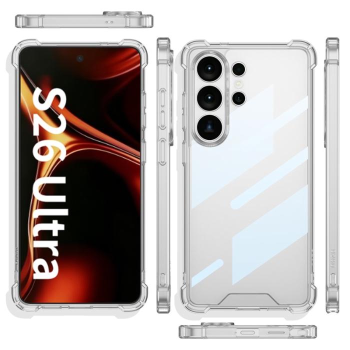 GKK - GKK Mobilskal för Samsung Galaxy S26 Ultra Anti Drop Plast - Transparent Svart