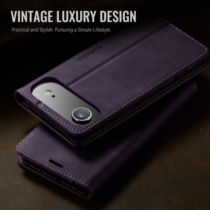 Caseme - Caseme iPhone Air Plånboksfodral RFID Blocking 033 - Lila