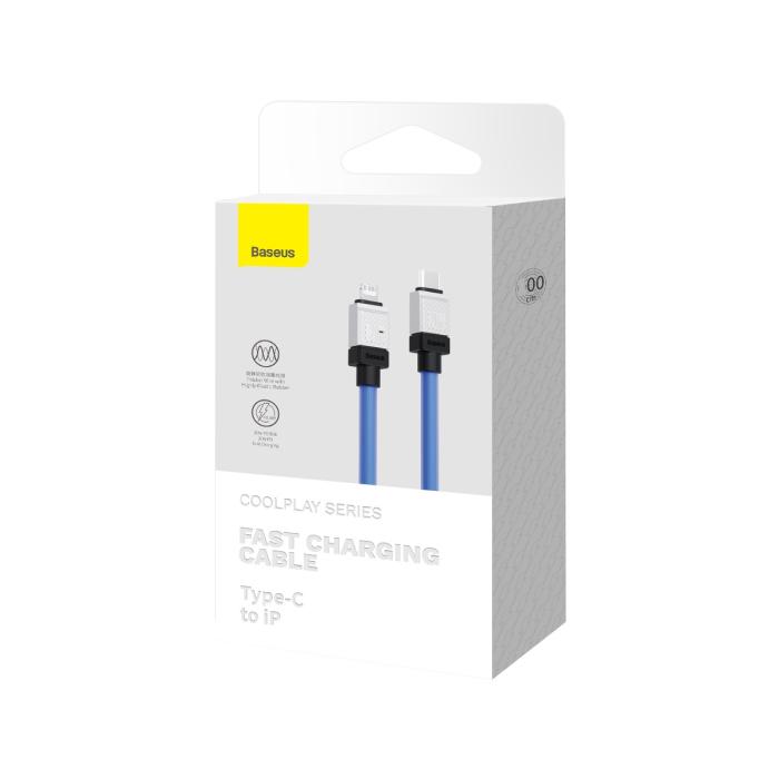BASEUS - Baseus USB-C till Lightning kabel 20W 2m CoolPlay - Blå