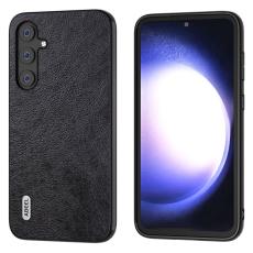 ABEEL - ABEEL Mobilskal till Samsung Galaxy S23 FE L&auml;der TPU+PC Svart
