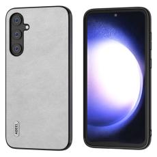 ABEEL - ABEEL Mobilskal till Samsung Galaxy S23 FE L&auml;der TPU+PC Vit
