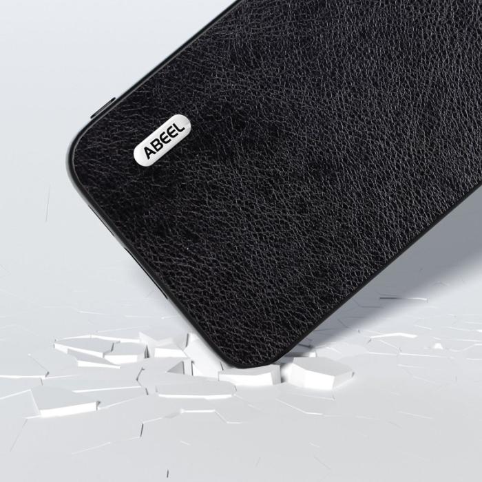 ABEEL - ABEEL Mobilskal till Samsung Galaxy S23 FE Läder TPU+PC Svart