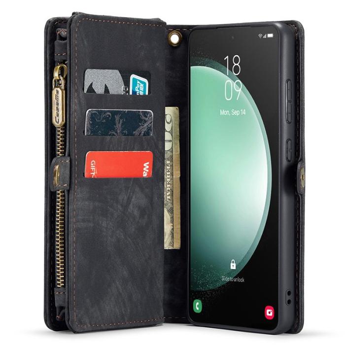 Caseme - CASEME 008 Plånboksfodral till Samsung Galaxy S23 FE Konstläder Svart