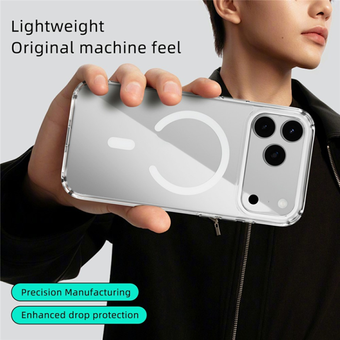 ABEEL - ABEEL iPhone 17 Pro Mobiskal MagSafe Anti Scratch - Blå