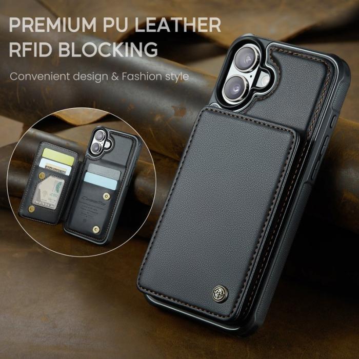 Caseme - CASEME C22 iPhone 17 Fodral med RFID-Skydd - Svart