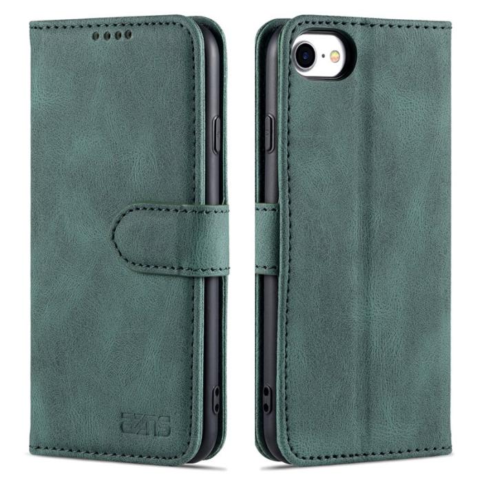 AZNS - AZNS iPhone SE (2022)/SE (2020)/8/7 Plånboksfodral Konstläder - Grön