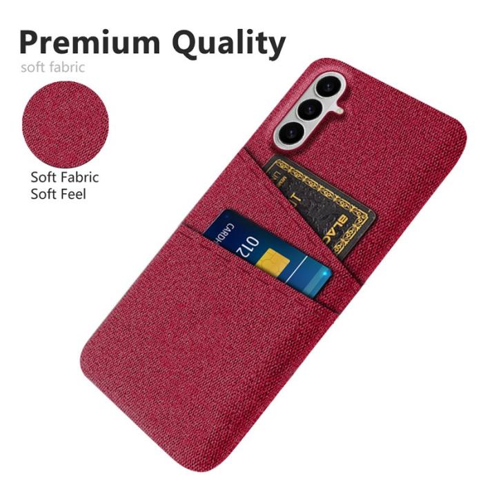 OEM - Mobilskal till Samsung Galaxy S26 / S26 Pro Tyg + Hård PC - Röd
