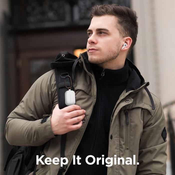 BUFFALO - ELAGO Skyddsväska För Airpod Pro med Hängare - Blå