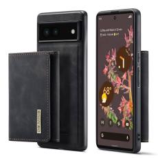 DG.MING - DG.MING Konstl&auml;der Pl&aring;nboksfodral f&ouml;r Google Pixel 7 5G - Svart
