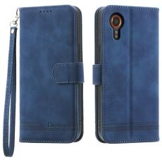 DIERFENG - DIERFENG DF-03 Samsung Galaxy Xcover7 Pl&aring;nboksfodral Konstl&auml;der - Bl&aring;
