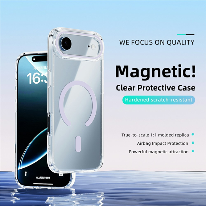ABEEL - ABEEL iPhone Air Mobiskal MagSafe Anti Scratch - Lila