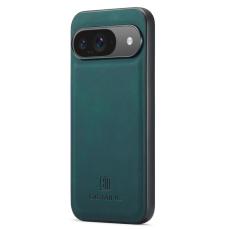 DG.MING - DG.MING Mobilskal till Google Pixel 9 Pro PU L&auml;der Hybrid Gr&ouml;n
