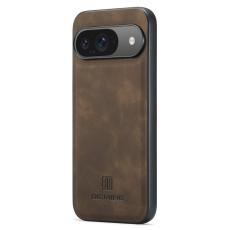 DG.MING - DG.MING Mobilskal till Google Pixel 9 Pro PU L&auml;der Hybrid - Brun