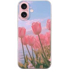 iSecrets - Mobilskal till Apple iPhone 16 med Rosa Tulpaner