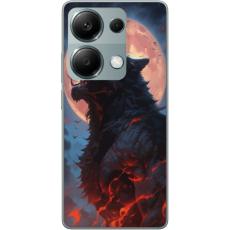 iSecrets - Mobilskal till Xiaomi Redmi Note 13 Pro 4G med Ylande varg