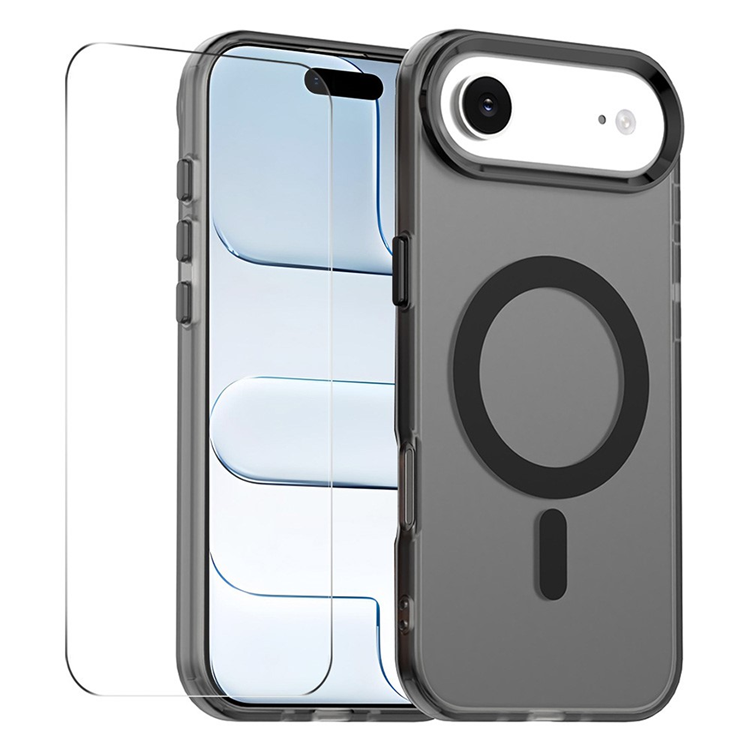 ENKAY iPhone Air Mobilskal MagSafe med 9H Härdat Glas - Svart | 2353 | AlltMobil