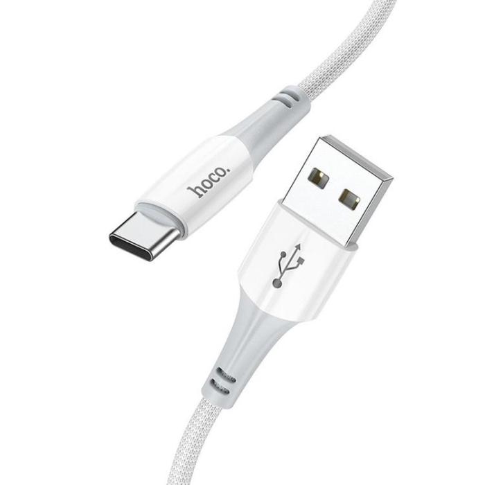 Hoco - HOCO USB-A Till USB-C Kabel 1m 3A X70 - Vit