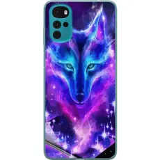 Gustaf - Mobilskal till Motorola Moto G22 med Neon Varg