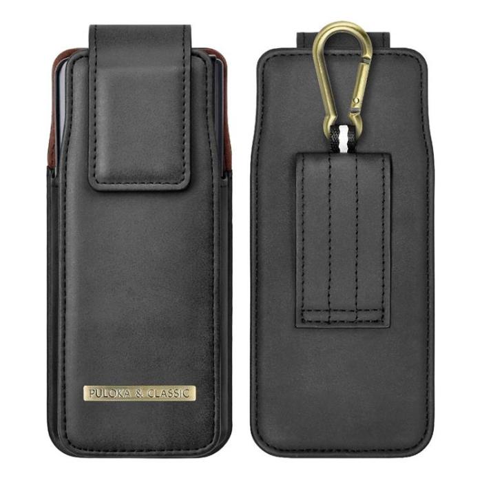 PULOKA - PULOKA Galaxy Z Fold 5/4/3 Bältesväskor Holster Vertical - Svart