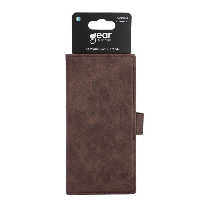 GEAR - GEAR Galaxy S23 Ultra Mobilfodral - Brun