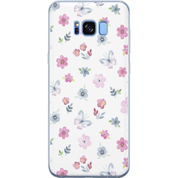 iSecrets - Mobilskal till Samsung Galaxy S8 med Blommor och fjärillar