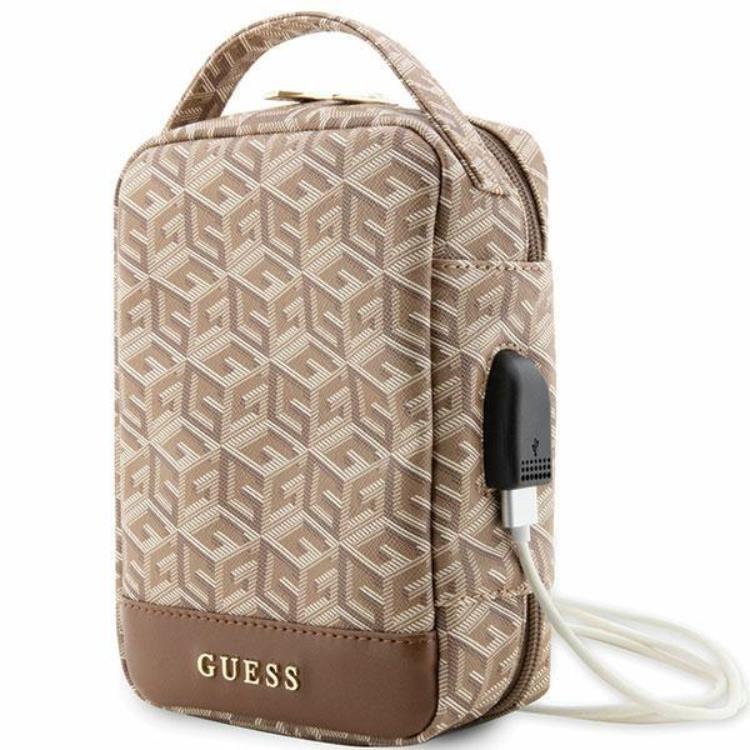Guess Organizerväska GCube Stripe - Brun | 264 | AlltMobil