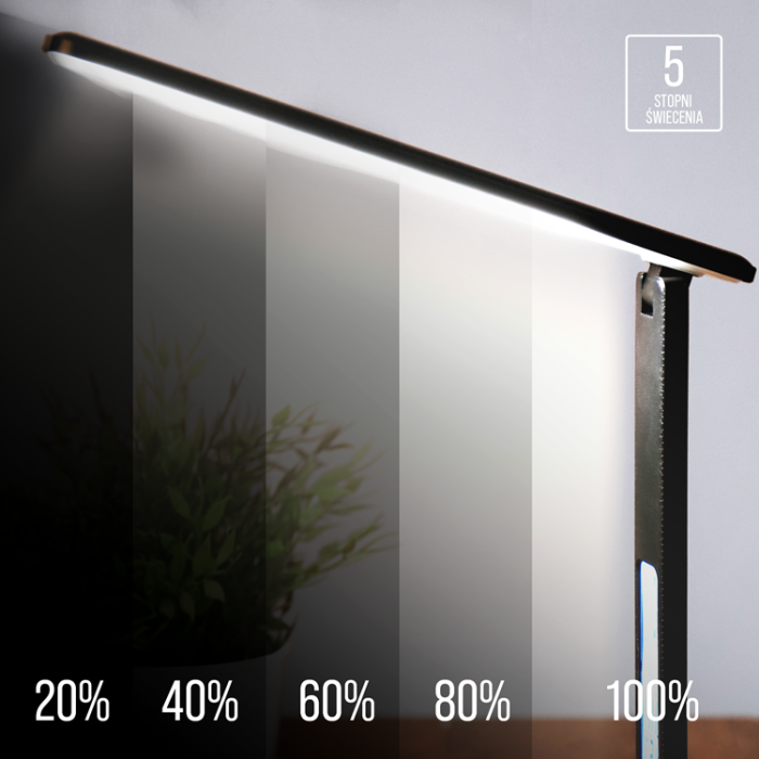 Huslog - Huslog Lampa med Trådlös Laddare till Apple, Samsung, Xiaomi