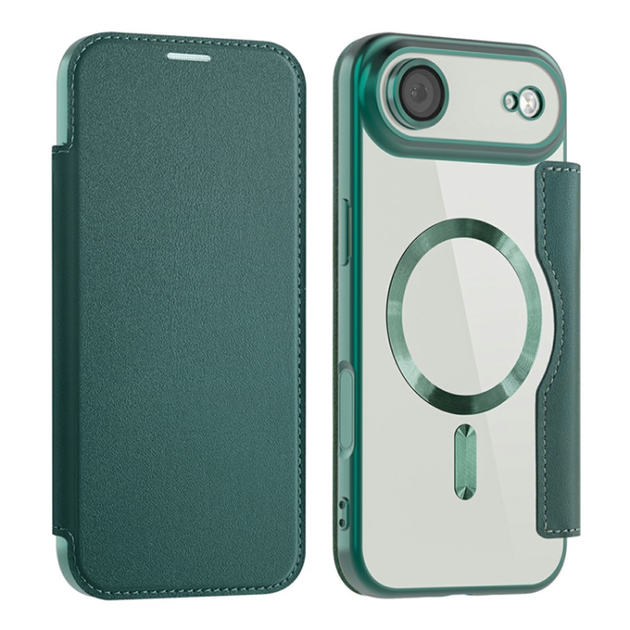 Amorus - AMORUS iPhone Air Plånboksfodral MagSafe RFID - Grön