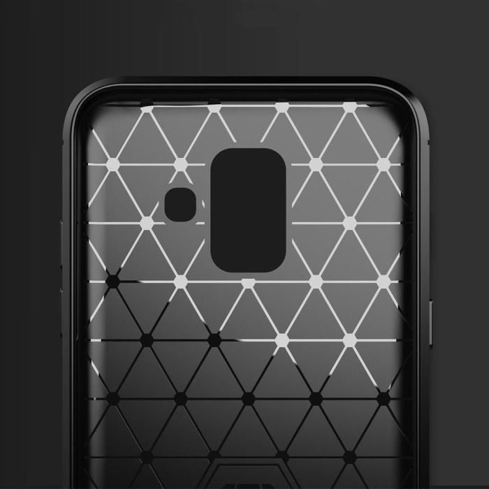 Forcell - Galaxy A6 (2018) Skal Forcell Carbon Mjukplast - Svart