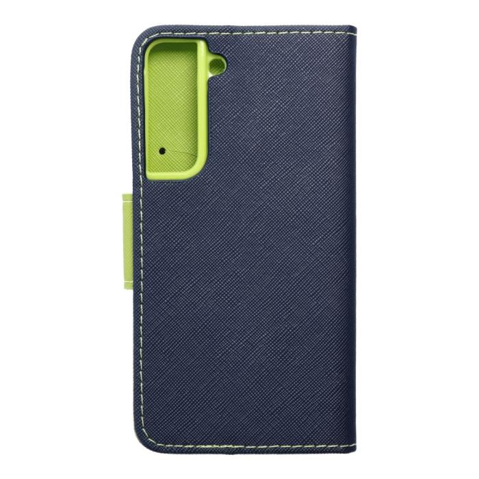 OEM - Galaxy S22 Plånboksfodral Fancy Eco Läder - Blå