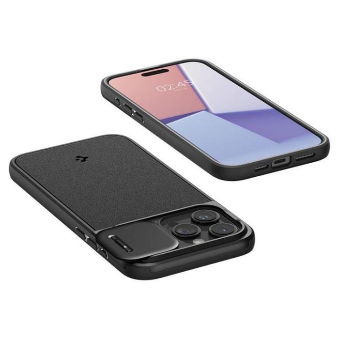 Spigen - Spigen iPhone 15 Pro Mobilskal Magsafe Optik Armor - Svart