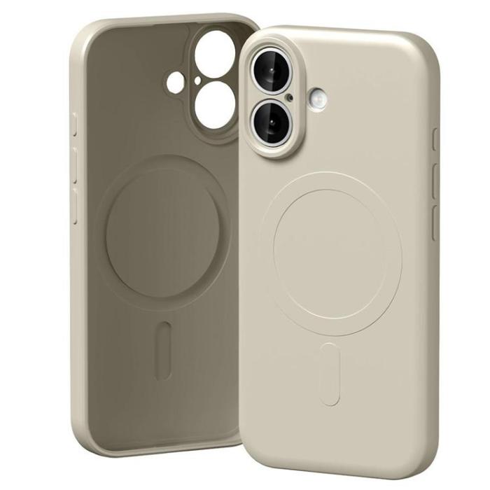 Mercury - Mercury iPhone 17 Mobilskal MagSafe Semi-Silicone - Stone