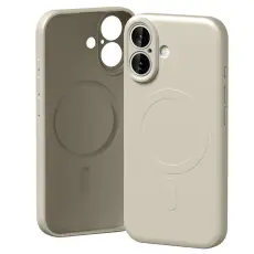 Mercury - Mercury iPhone 17 Mobilskal MagSafe Semi-Silicone - Stone