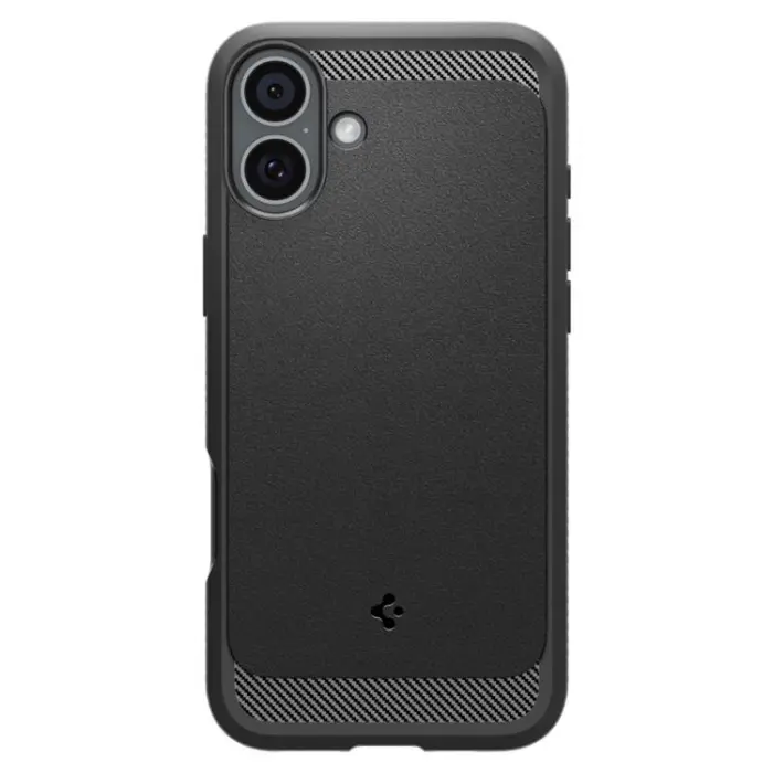 Spigen - Spigen iPhone 16 Mobilskal Magsafe Rugged Armor - Svart