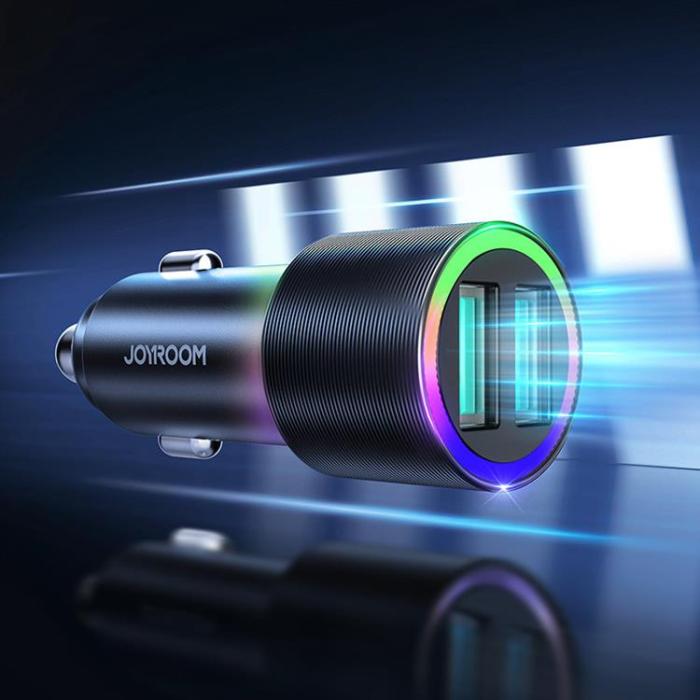 Joyroom - Joyroom Billaddare 2 x USB 24W - Svart