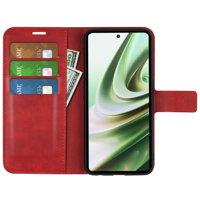 A-One Brand - OnePlus Nord CE 3 Lite 5G Plånboksfodral Calf - Röd