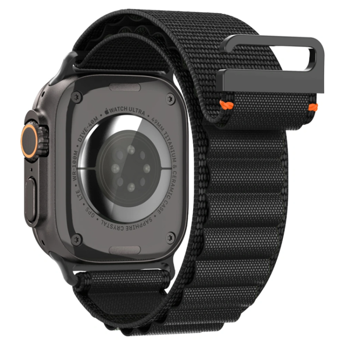 Spigen - Spigen Apple Watch (44/45/46/49mm) Armband WBF1 - Svart