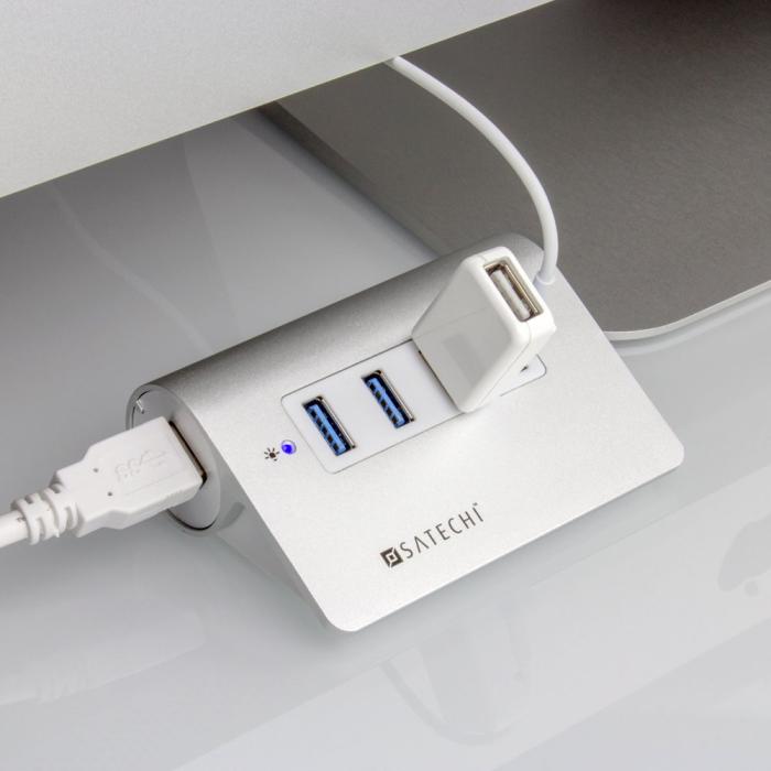 UTGATT1 - Satechi USB 3.0 Hubb av aluminium - 4 portar