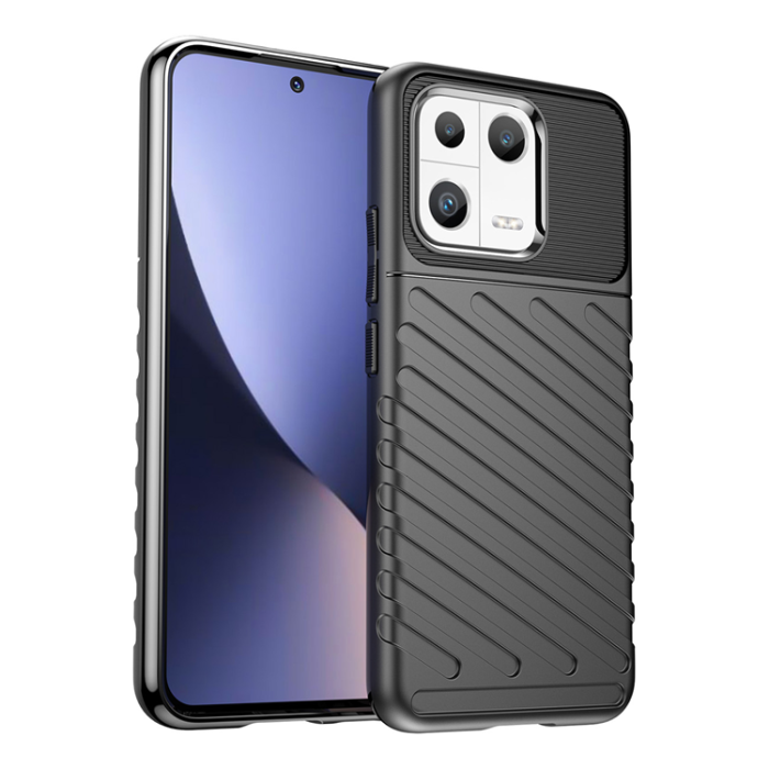 OEM - Xiaomi 13 Skal Thunder Silicone Armor - Svart