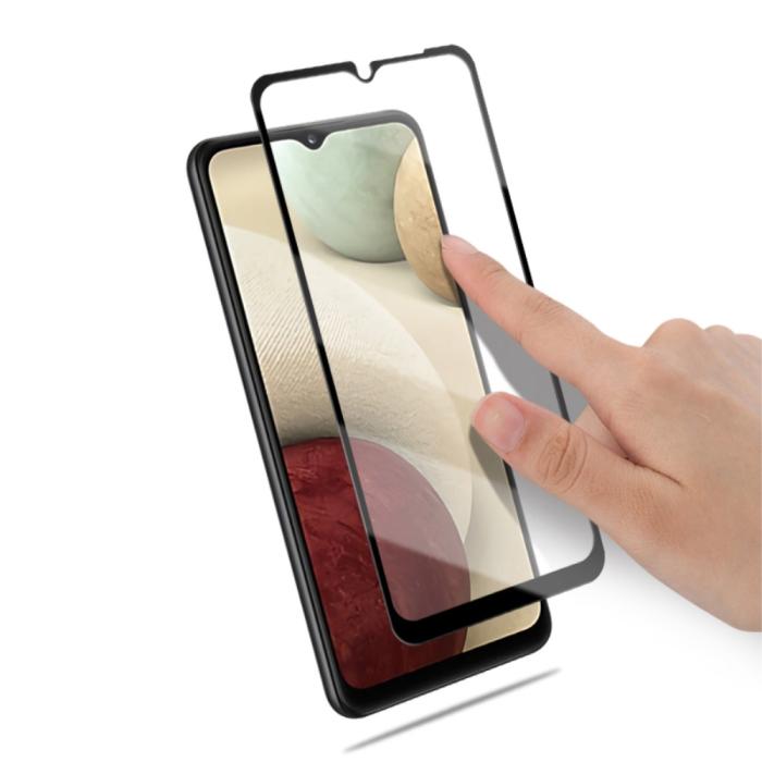 Mocolo - MOCOLO Härdat Glas Skärmskydd till Samsung Galaxy A12 - Svart