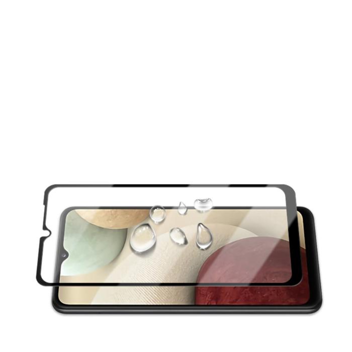 Mocolo - MOCOLO Härdat Glas Skärmskydd till Samsung Galaxy A12 - Svart