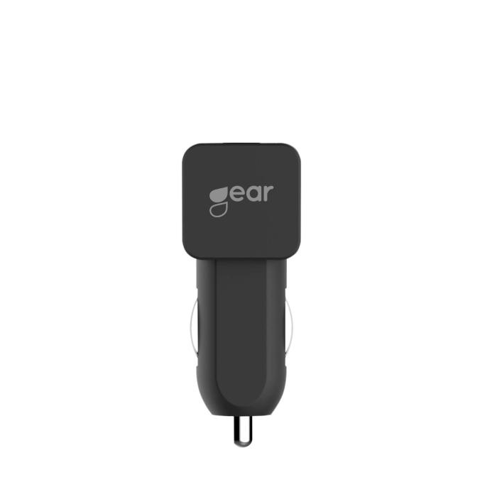UTGATT5 - GEAR Laddare 12/24V 2xUSB 4,8A - Svart