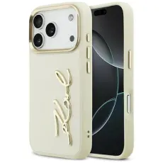KARL LAGERFELD - Karl Lagerfeld iPhone 17 Pro Mobilskal Karl Script Logo - Beige