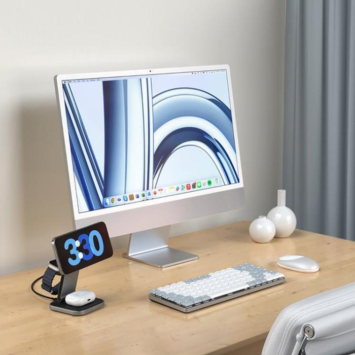 Satechi - Satechi 3-in-1 Trådlös Laddare Qi2 Vikbar