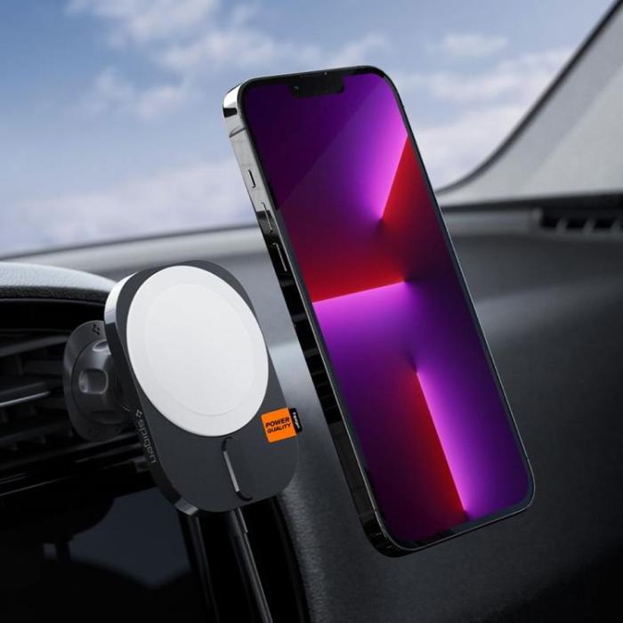 UTGATT - Spigen Billhållare Och Billaddare Onetap Pro 3 Vent - Svart